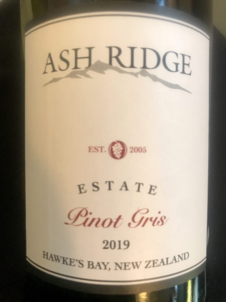 Ash Ridge Estate Hawkes Bay Pinot Gris Yvonne Lorkin Wine