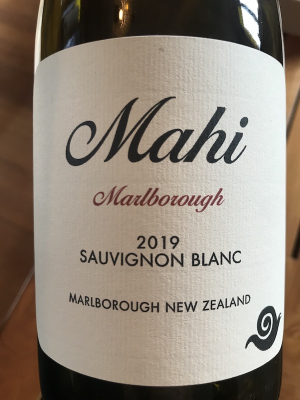 Mahi Marlborough Sauvignon Blanc 2019 Yvonne Lorkin Wine Food