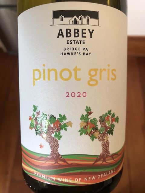 Abbey Estate Hawkes Bay Pinot Gris 2020 Yvonne Lorkin Wine Food