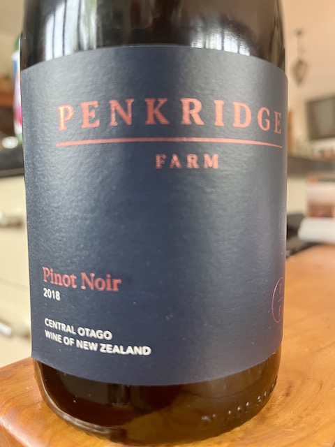 Penkridge Farm Central Otago Pinot Noir Yvonne Lorkin Wine