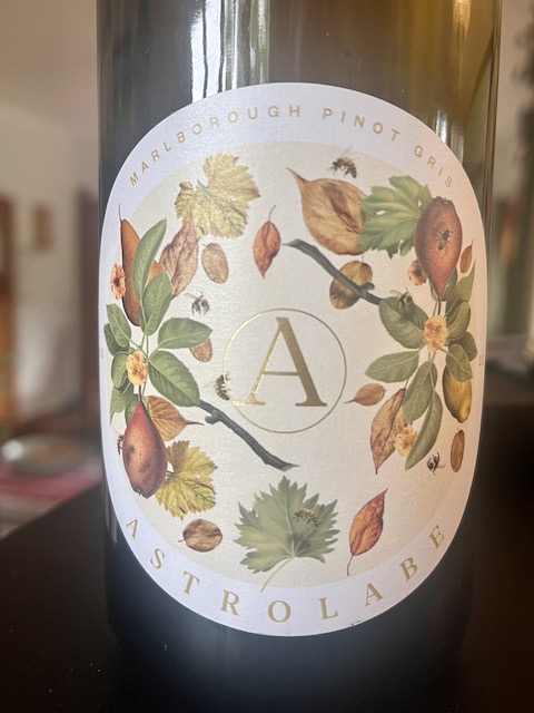 Astrolabe Marlborough Pinot Gris 2022 Yvonne Lorkin Wine Food