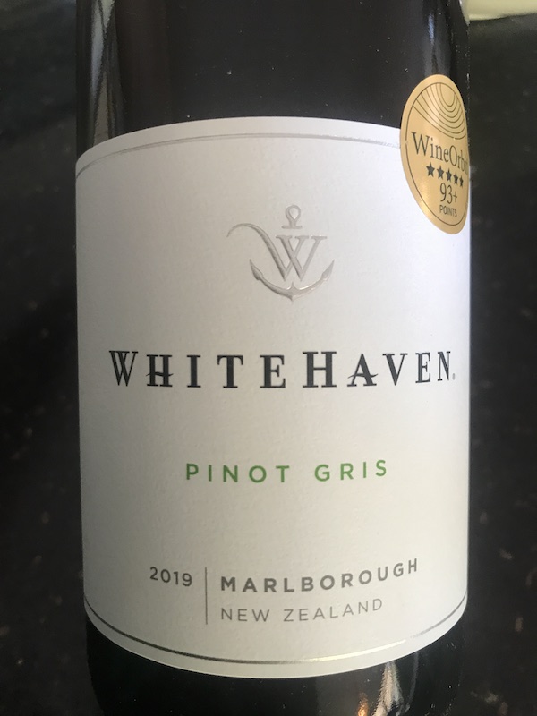 Whitehaven Marlborough Pinot Gris 2019 | Yvonne Lorkin – Wine & Food ...