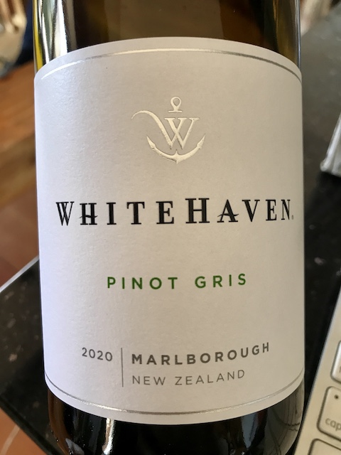 Whitehaven Marlborough Pinot Gris 2020 | Yvonne Lorkin – Wine & Food ...