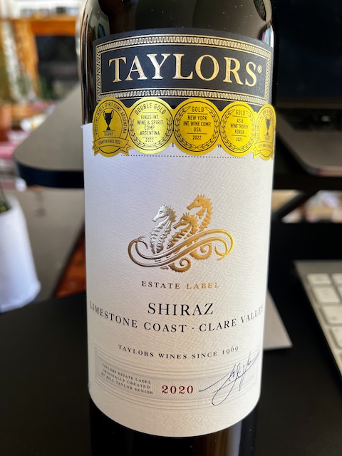 Taylors Limestone Coast Clare Valley Shiraz 2020 | Yvonne Lorkin – Wine ...